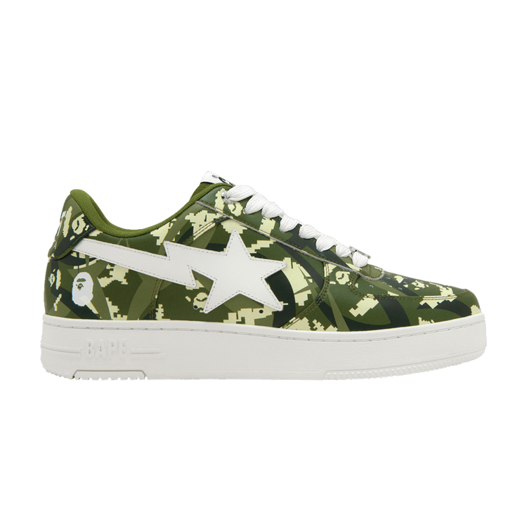 CLOT x Bapesta 'Digital Camo' — Green
