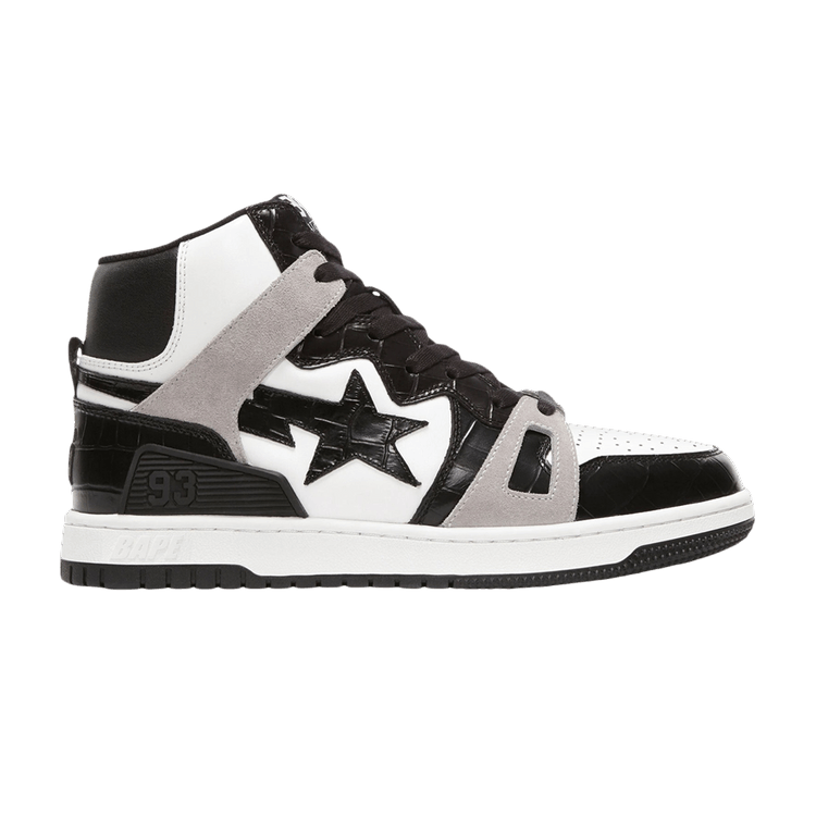 Bape Sta 93 HI 'Black Light Grey' — Black/Light Grey