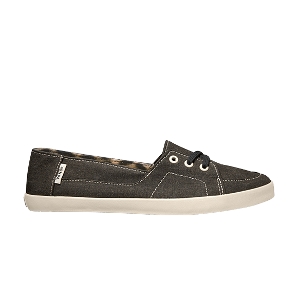 Vans Palisades Vulc (Washed Canvas) Black/Leopard — Blue
