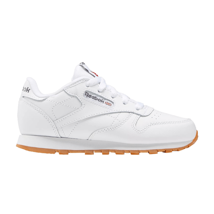 Reebok Classic Leather Little Kid 'White Gum' — Footwear White/Footwear White/Gum
