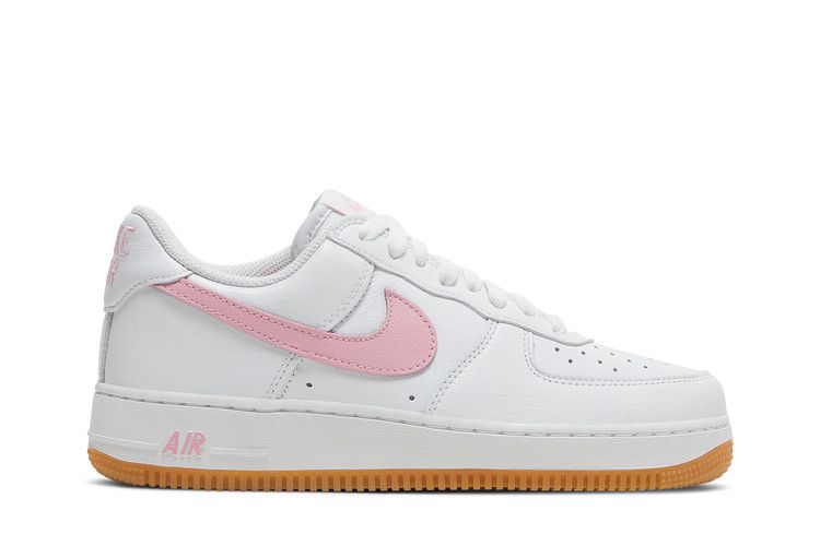 Nike Air Force 1 Low 'Color of the Month - White Pink' — White/Pink/Gum Yellow/Metallic Gold (2)