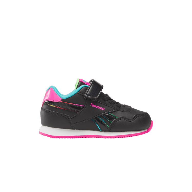 Reebok Royal Classic Jogger 3 Toddler 'Rainbow - Black' — Core Black/Laser Pink/Core Black