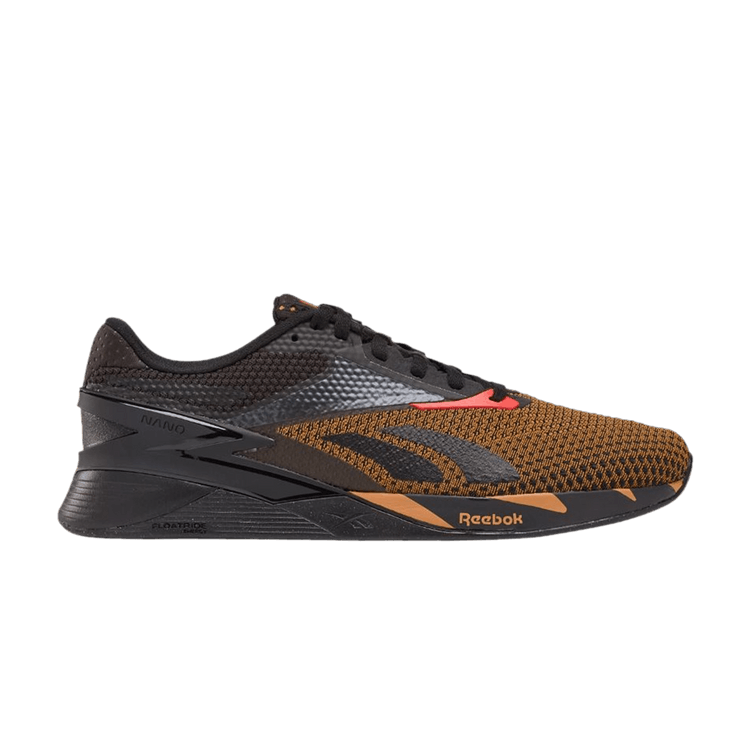 Reebok Nano X3 'Black Court Brown' — Core Black/Court Brown/Neon Cherry