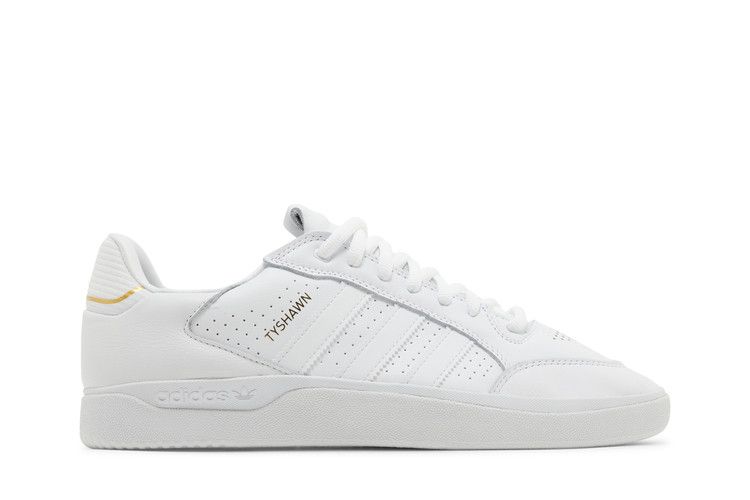 Adidas Tyshawn Low 'White Gold Metallic' — Cloud White/Cloud White/Gold Metallic