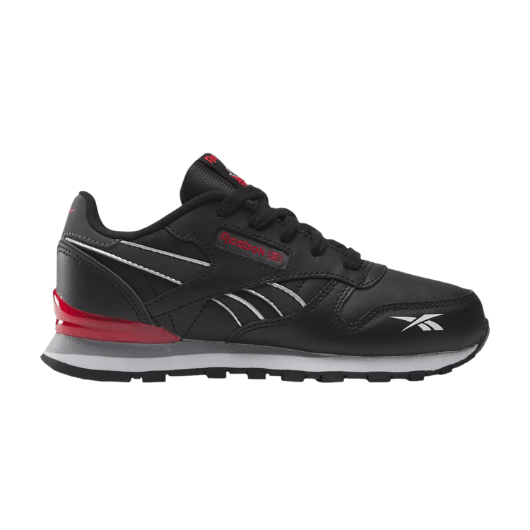 Reebok Classic Leather Step 'n' Flash Shoes Little Kid 'Black Vector Red' — Core Black/Pure Grey/Vector Red