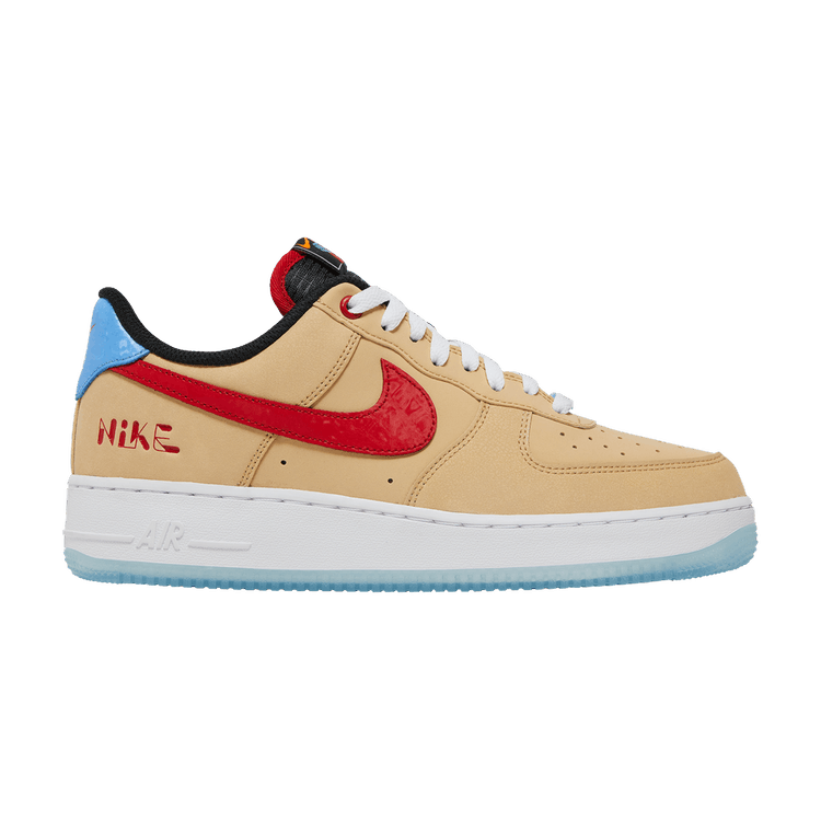 Nike Air Force 1 '07 LV8 'Satellite' — Sesame/University Red/Black