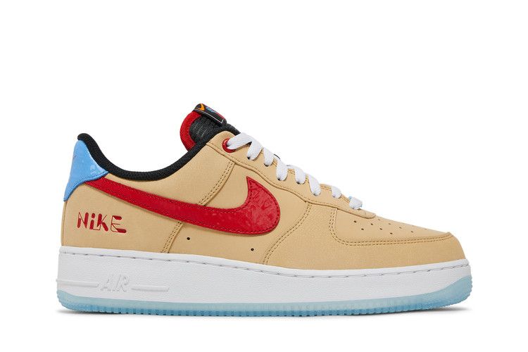 Nike Air Force 1 '07 LV8 'Satellite' — Sesame/University Red/Black (2)