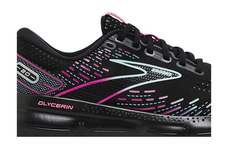Brooks Wmns Glycerin 20 'Black Blue Pink' — Black/Blue Light/Pink