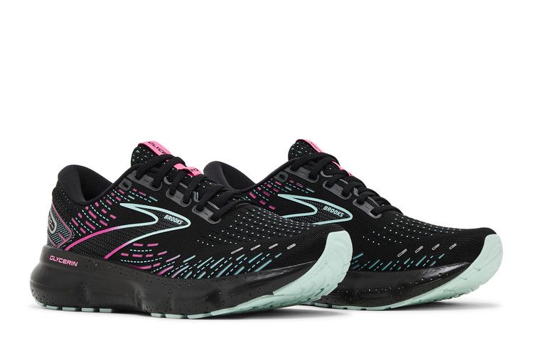 Brooks Wmns Glycerin 20 'Black Blue Pink' — Black/Blue Light/Pink