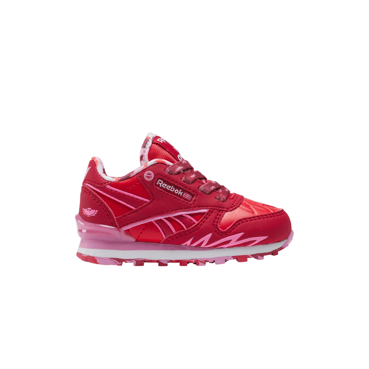 Reebok PJ Masks x Classic Leather Step 'n' Flash Toddler 'Owlette' — Mars Red/Pixie Pink/White