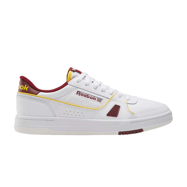 Reebok LT Court 'Rich Maroon Fierce Gold' — White/Rich Maroon/Fierce Gold