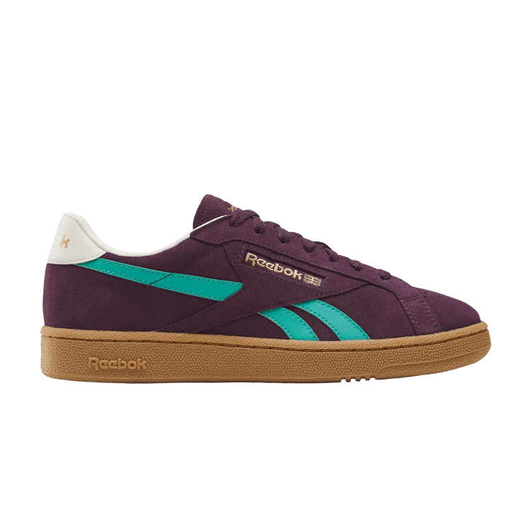 Reebok Club C Grounds 'Midnight Plum/Unleashed Green/Black' — Midnight Plum/Unleashed Green/Black