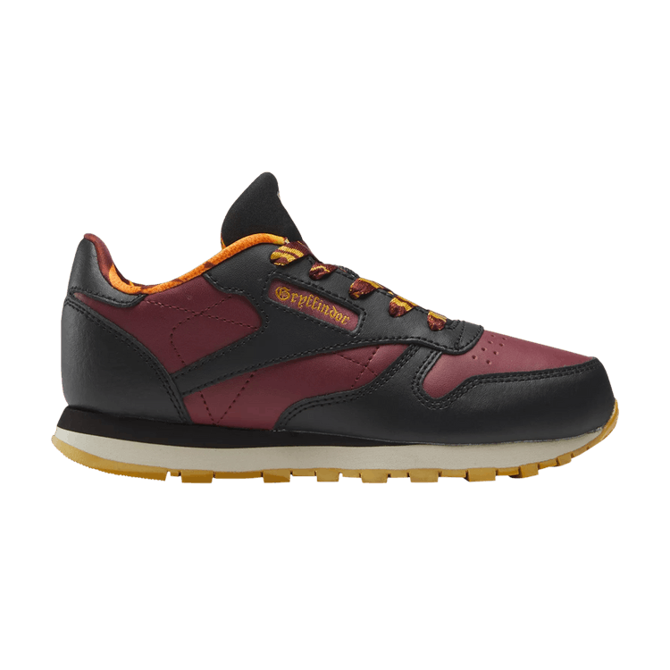 Harry Potter x Reebok Classic Leather Little Kid 'Gryffindor' — Black/Alabaster/Merlot/Gold