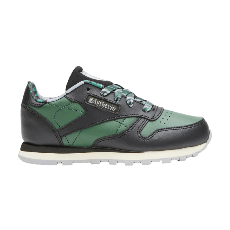 Harry Potter x Reebok Classic Leather J 'Slytherin' — Night Black/Club Green/Solid Grey