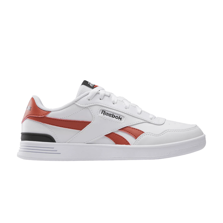 Reebok Wmns Court Advance 'Clip - White Brick Red Black' — White/Brick Red/Black