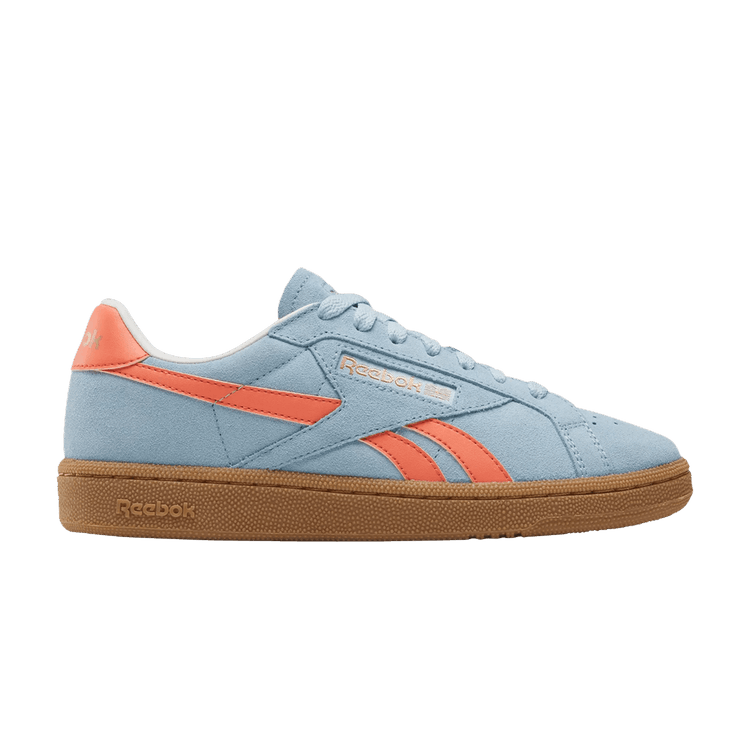 Reebok Wmns Club C Grounds UK 'Soft Blue Supercharged Coral' — Soft Blue/Supercharged Coral/Gum