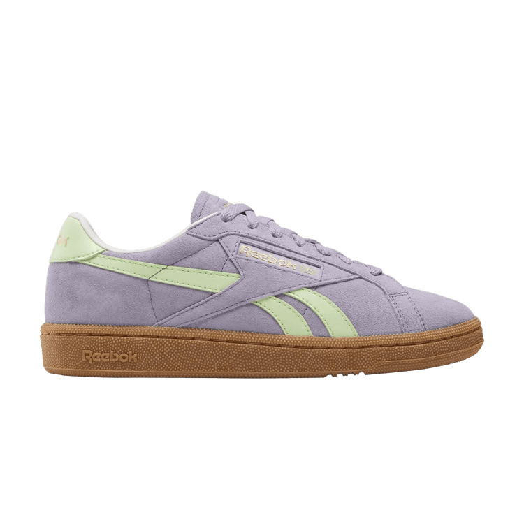 Reebok Wmns Club C Grounds UK 'Dusk Purple Astro Lime' — Dusk Purple/Astro Lime/Gum