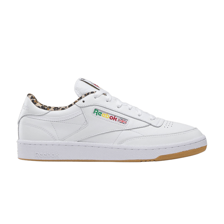 Wacko Maria x Reebok Club C 85 'White Leopard Gum' — White/Gum