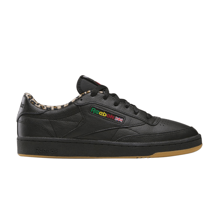 Wacko Maria x Reebok Club C 85 'Black Leopard Gum' — Black/Gum