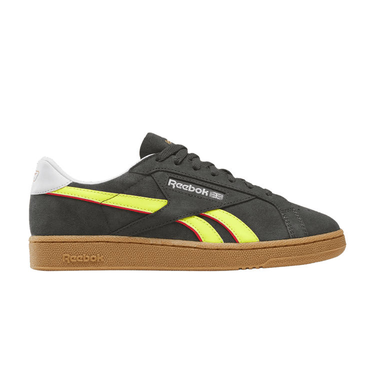 Reebok Club C Grounds UK 'Black Electric Yellow Gum' — Black/Electric Yellow/Gum