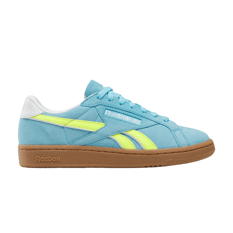 Reebok Wmns Club C Grounds UK 'Digital Blue Solar Acid Yellow Gum' — Digital Blue/Solar Acid Yellow/Gum