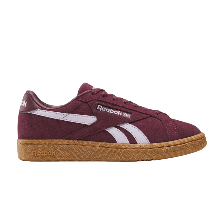 Reebok Wmns Club C Grounds 'Black Cherry/Black Cherry/Digital Gleam' — Black Cherry/Black Cherry/Digital Gleam