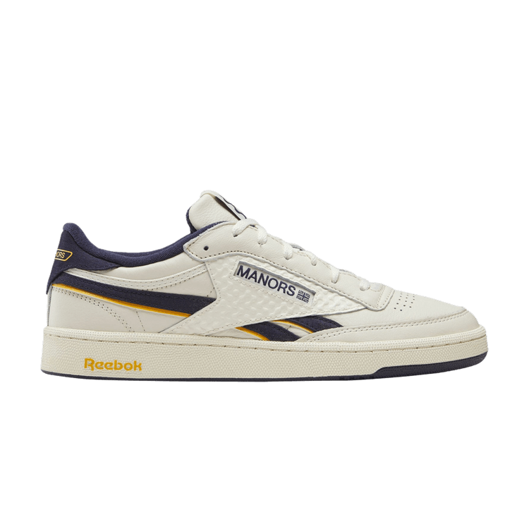 Manors x Reebok Club C Revenge Vintage 'Chalk Navy' — Chalk/Navy/Yellow