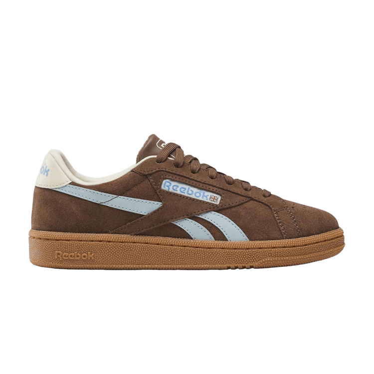 Wmns Reebok Club C Grounds UK 'Simple Brown Ice Blue Gum' — Simple Brown/Ice Blue/Gum