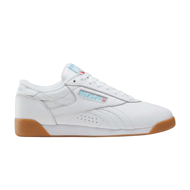 Reebok Wmns Freestyle Lo 'White White Gum' — White/White/Gum
