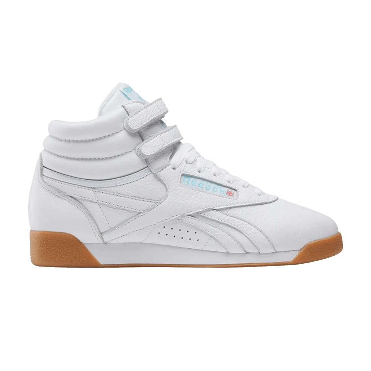 Reebok Wmns Freestyle Hi 'White Blue Gum' — Ftwr White/Blue/Gum