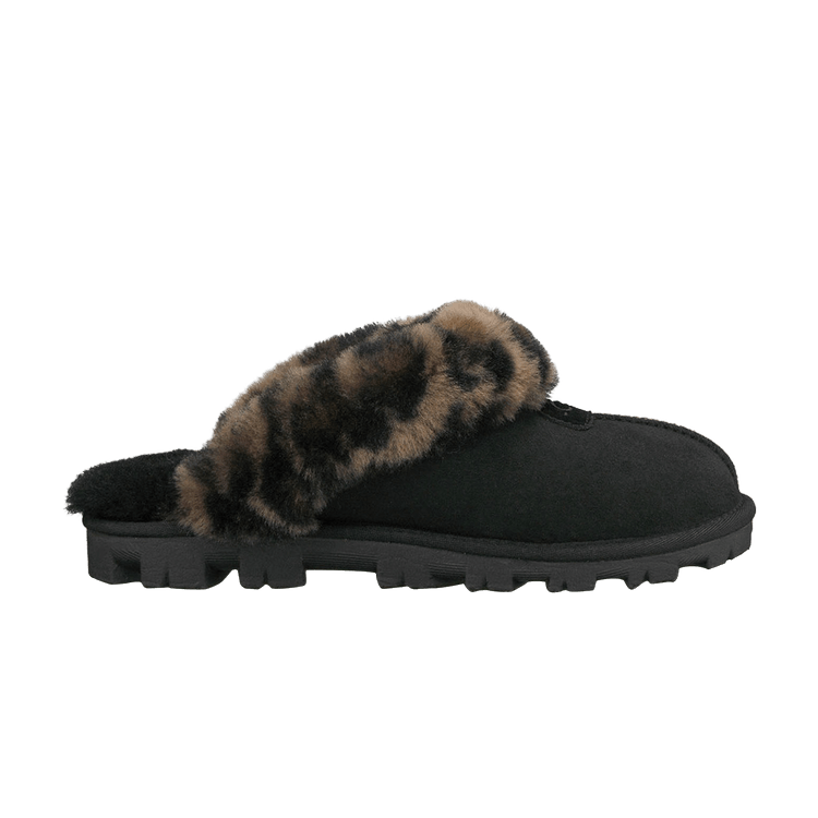 UGG Wmns Coquette Slipper 'Leopard' — Black/Leopard Print
