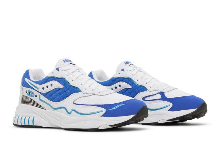 Saucony 3D Grid Hurricane 'White Royal' — White/Royal