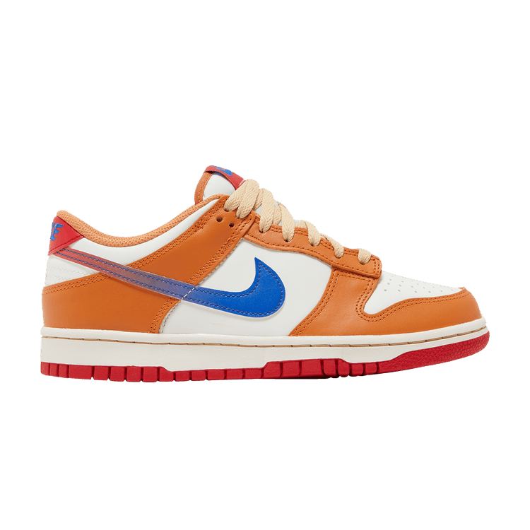 Nike Dunk Low GS 'Hot Curry' — Sail/University Red/Hot Curry/Game Royal