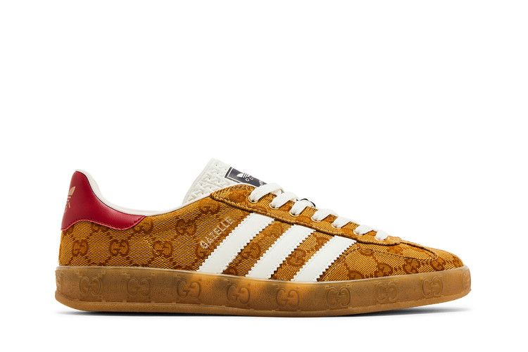 Gucci x adidas Gazelle 'GG Monogram' — Mesa/White/Red