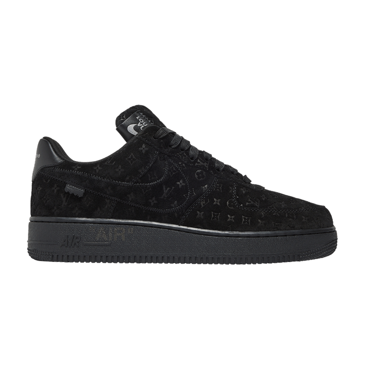 Louis Vuitton x Nike Air Force 1 Low 'Triple Black' — Black/Black/Anthracite