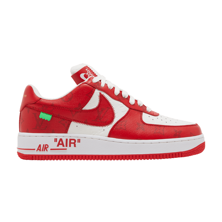 Louis Vuitton x Nike Air Force 1 Low 'White Comet Red' — White/Comet Red