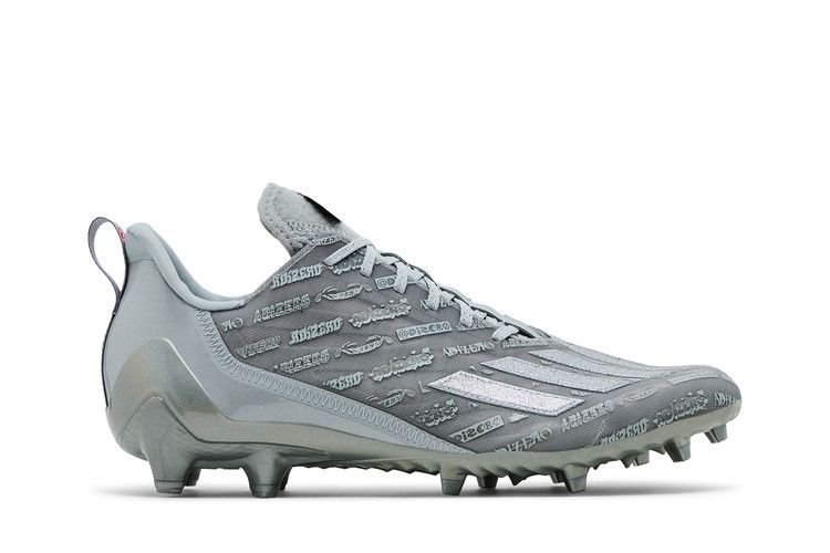 adidas Adizero Cleats 'Grey Silver Metallic' — Grey Two/Silver Metallic/Grey Two