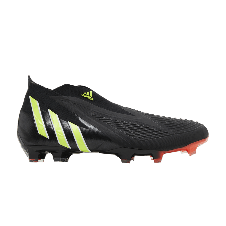 Adidas Predator Edge+ FG 'Black Team Solar Yellow' — Core Black/Team Solar Yellow/Solar Red