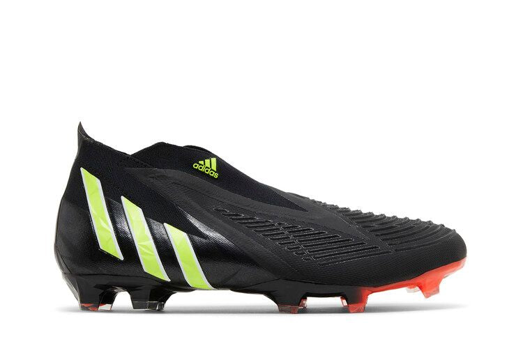 Adidas Predator Edge+ FG 'Black Team Solar Yellow' — Core Black/Team Solar Yellow/Solar Red
