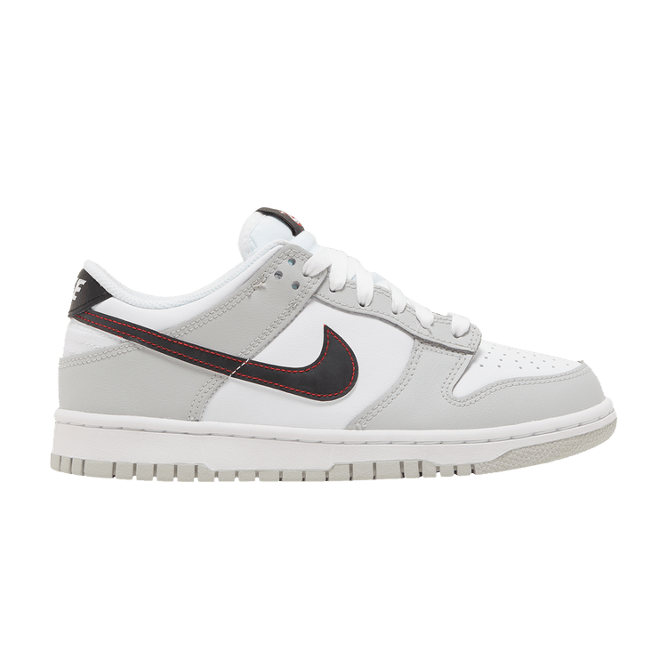 Nike Dunk Low SE GS 'Lottery Pack - Grey Fog' — Grey Fog/Blue Chill/Pink Foam/Light Crimson