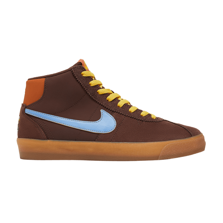 Why So Sad? x Nike Wmns Bruin High SB 'The Predatory Bird' — Light Chocolate/Light Blue/Monarch