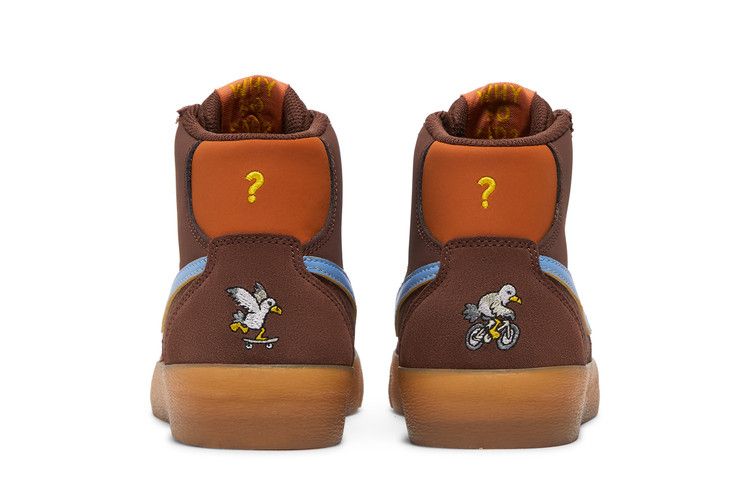 Why So Sad? x Nike Wmns Bruin High SB 'The Predatory Bird' — Light Chocolate/Light Blue/Monarch