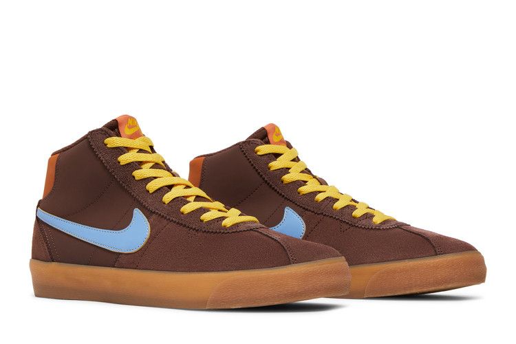 Why So Sad? x Nike Wmns Bruin High SB 'The Predatory Bird' — Light Chocolate/Light Blue/Monarch