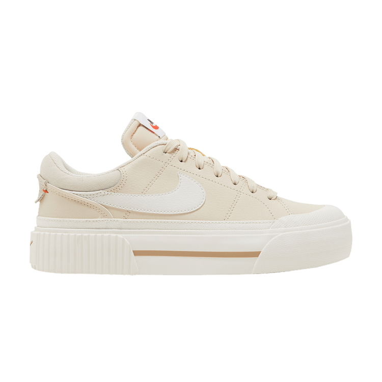 Nike Wmns Court Legacy Lift 'Pearl White' — Pearl White/Sail/Team Orange/Phantom