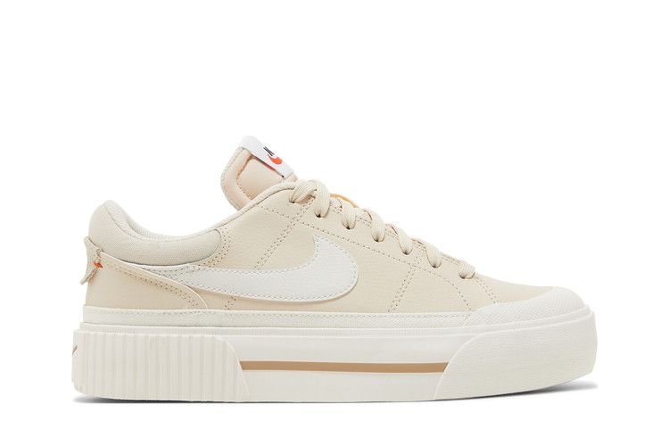 Nike Wmns Court Legacy Lift 'Pearl White' — Pearl White/Sail/Team Orange/Phantom (2)