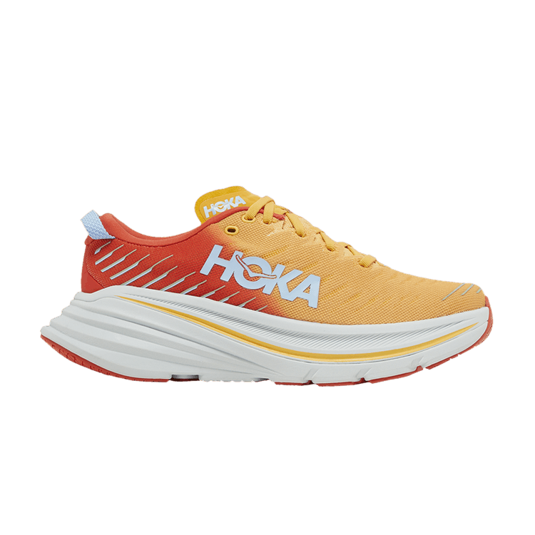 HOKA Bondi X 'Fiesta Amber Yellow' — Fiesta/Amber Yellow/Neutral