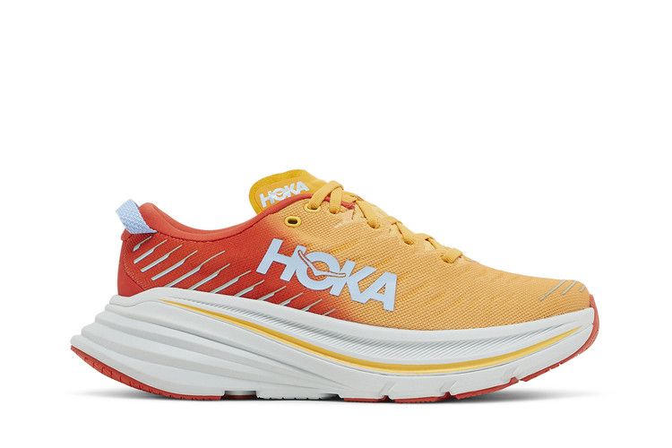 HOKA Bondi X 'Fiesta Amber Yellow' — Fiesta/Amber Yellow/Neutral