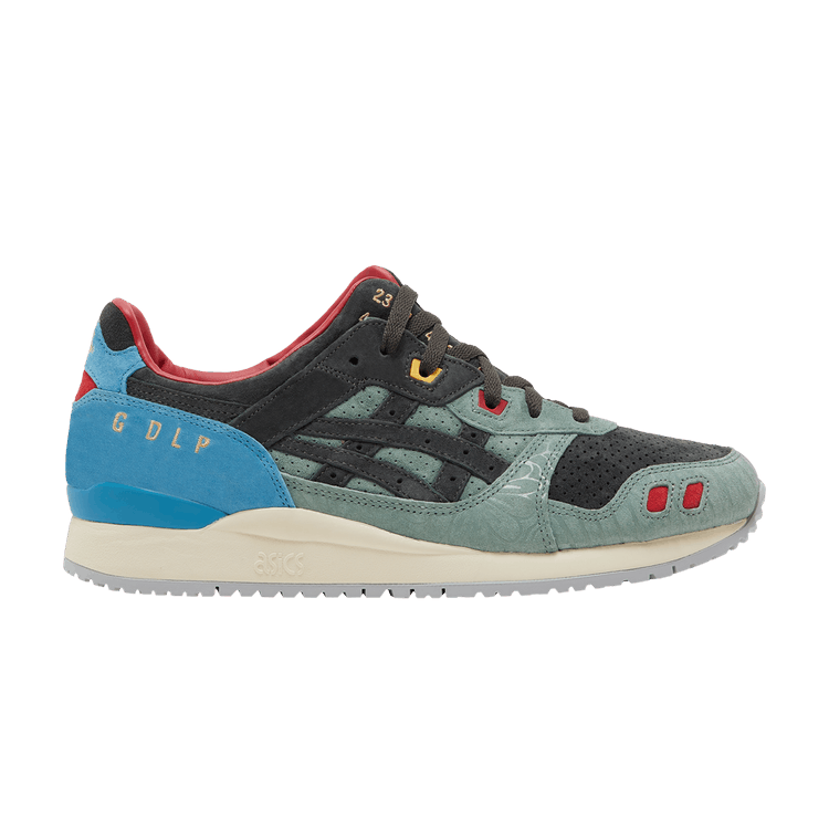 GDLP x ASICS Gel Lyte 3 OG 'Tropicalia' — Graphite Grey/Graphite Grey