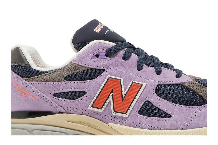 New Balance Teddy Santis x 990v3 Big Kid 'Raw Amethyst' — Raw Amethyst/Team Orange