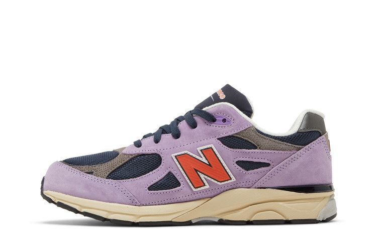 New Balance Teddy Santis x 990v3 Big Kid 'Raw Amethyst' — Raw Amethyst/Team Orange